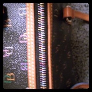 Dooney and Bourke Black Leather Barrel Purse